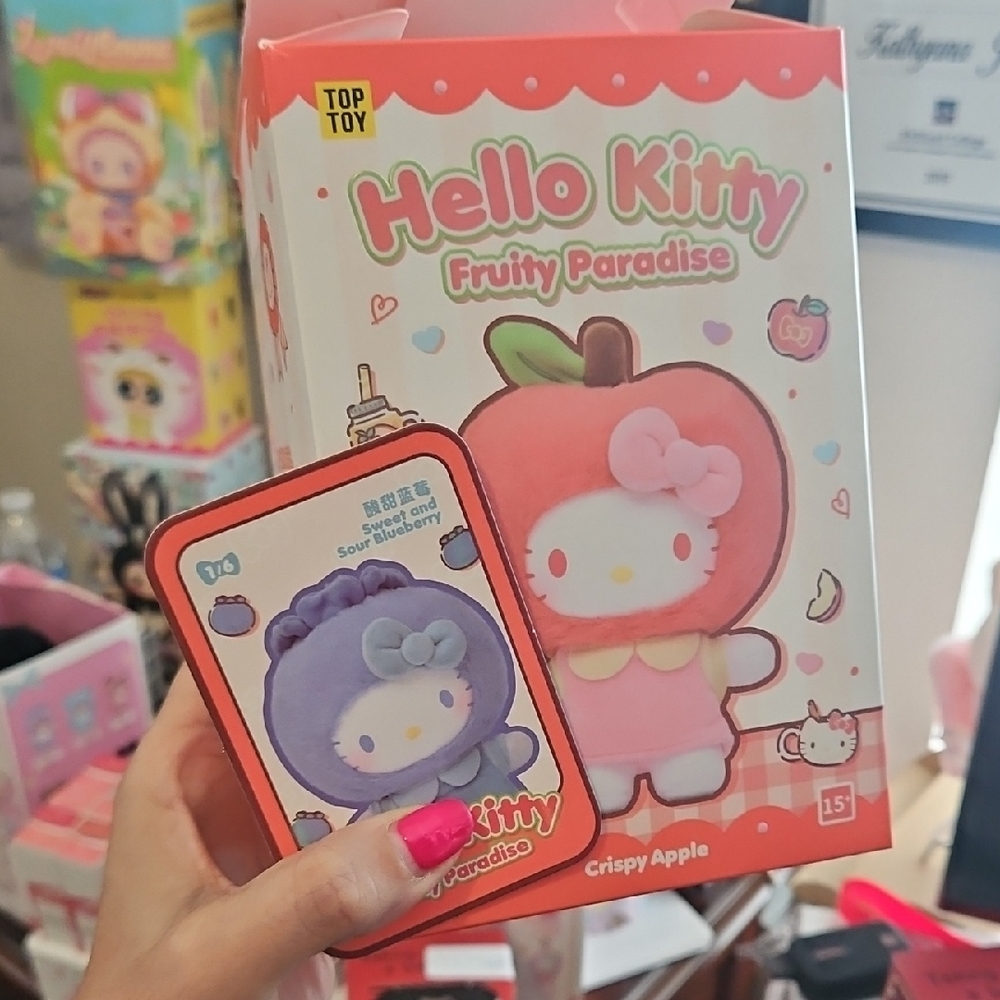 Hello Kitty Fruity Paradise Plush - Pink and Purple - Picture 1 of 2